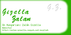 gizella zalan business card